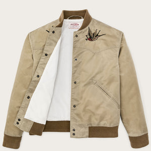 Women's western satin jacket par Filson | Silver sage (Beige)