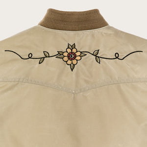 Women's western satin jacket par Filson | Silver sage (Beige)