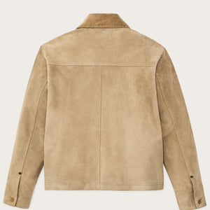Women's short suede barn jacket par Filson | Light gray (Beige)