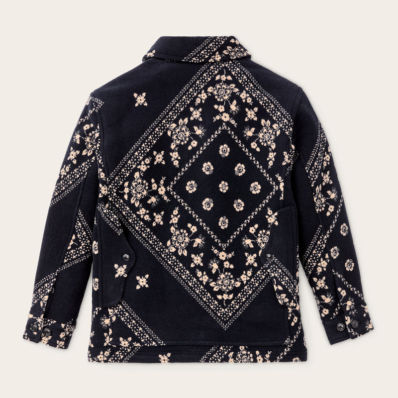 Women's jacquard wool cruiser jacket par Filson | Ink navy (Blue)