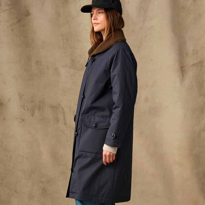 Women's harbor front trench coat by Filson | Blue (Blue)