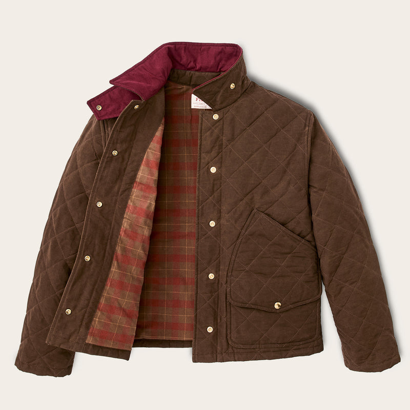 Women's quilted outfitter jacket par Filson | Dark brown (Brown)