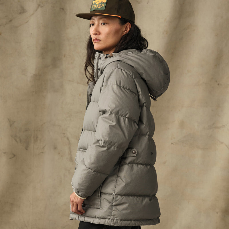 Women's heritage cotton down parka by Filson | Smokey olive (Green)