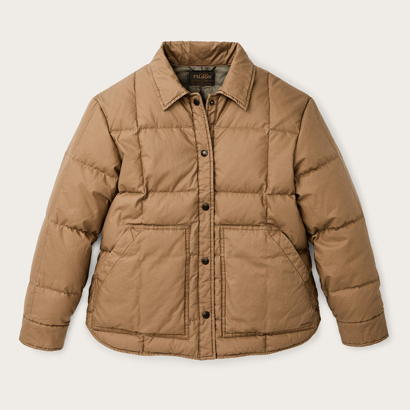 Women's heritage cotton down jacket par Filson | Antique bronze (Brown)