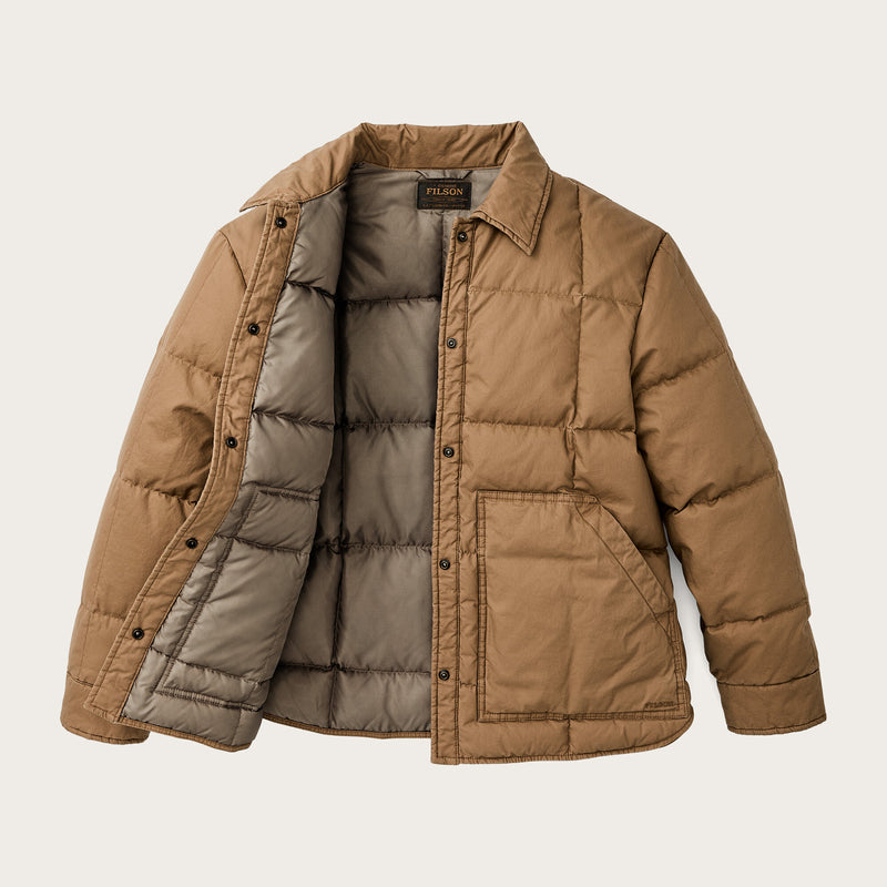 Women's heritage cotton down jacket par Filson | Antique bronze (Brown)
