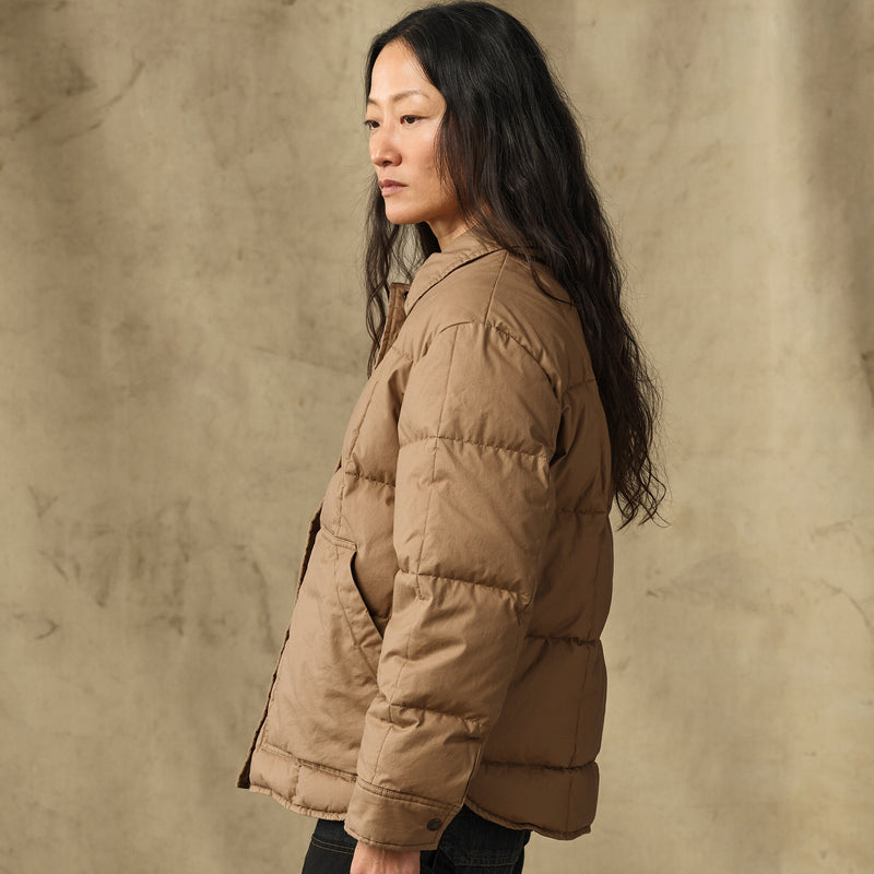 Women's heritage cotton down jacket par Filson | Antique bronze (Brown)