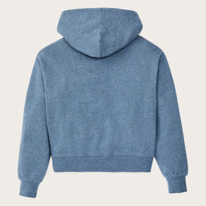 Women's french terry half-zip hoodie par Filson | Light blue (Blue)