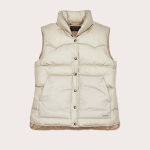 Women's waxed down vest von Filson | Light tan (Beige)