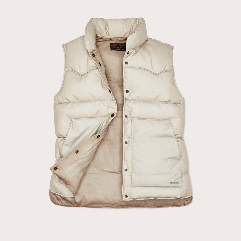 Women's waxed down vest von Filson | Light tan (Beige)