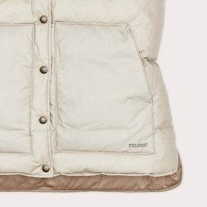 Women's waxed down vest von Filson | Light tan (Beige)