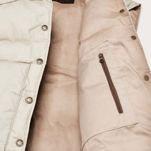 Women's waxed down vest von Filson | Light tan (Beige)