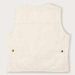 Women's archive cruiser vest par Filson | Natural seed (White)