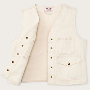 Women's archive cruiser vest par Filson | Natural seed (White)
