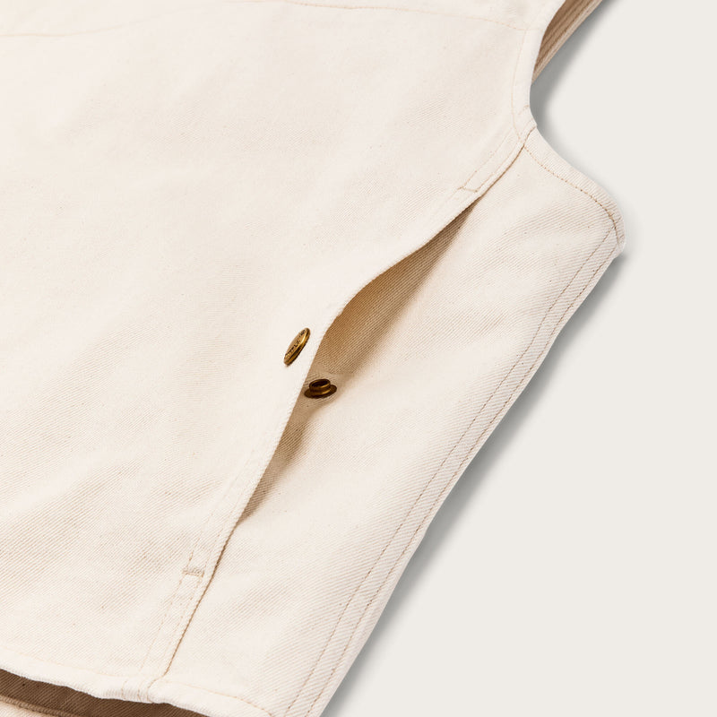 Women's archive cruiser vest par Filson | Natural seed (White)