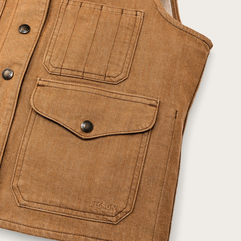 Women's archive cruiser vest par Filson | Harvest tan (Brown)