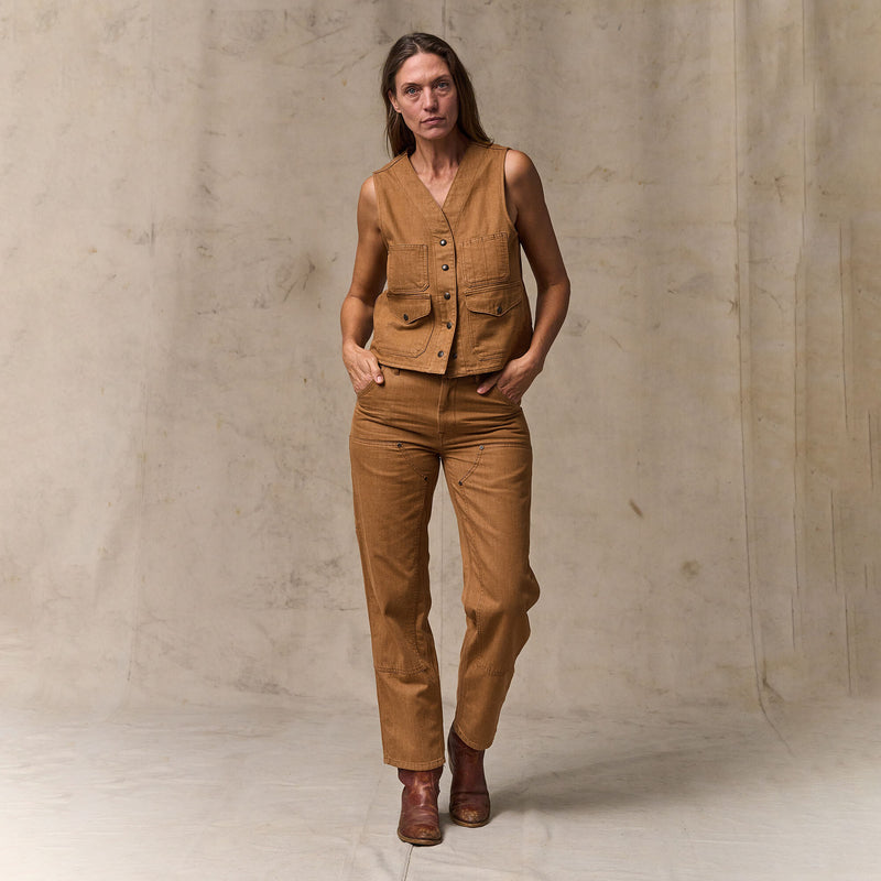 Women's archive cruiser vest par Filson | Harvest tan (Brown)