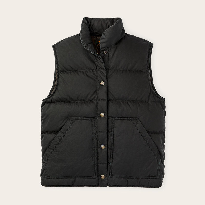 Women's heritage cotton down vest by Filson | Black (Black)