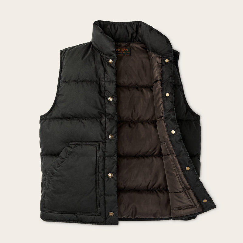 Women's heritage cotton down vest by Filson | Black (Black)
