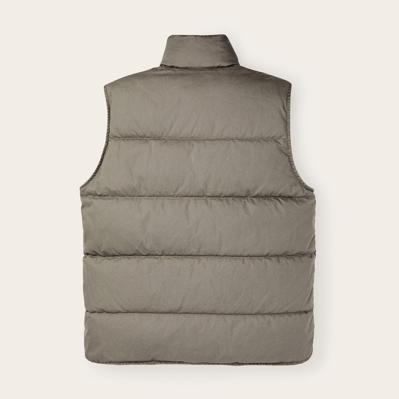 Women's heritage cotton down vest by Filson | Smokey olive (Gray)