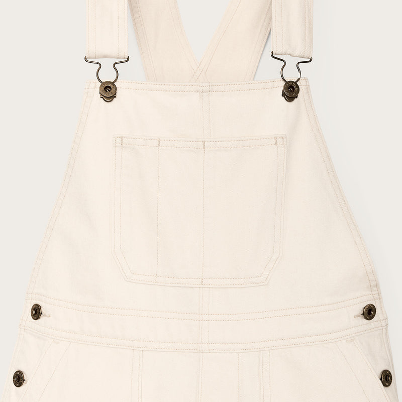 Women's denim overalls par Filson | Natural seed (White)