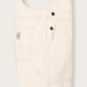 Women's denim overalls par Filson | Natural seed (White)