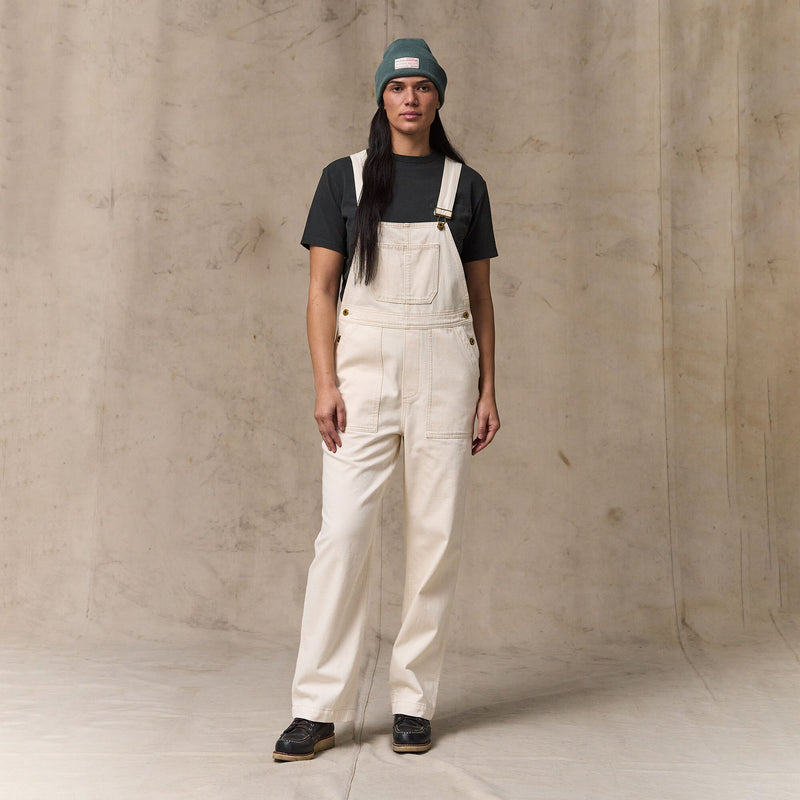 Women's denim overalls par Filson | Natural seed (White)