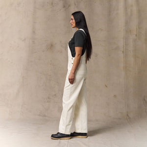 Women's denim overalls par Filson | Natural seed (White)