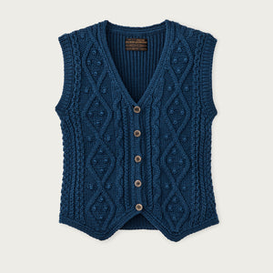 Women's jacquard cotton vest von Filson | Deep blue (Blue)