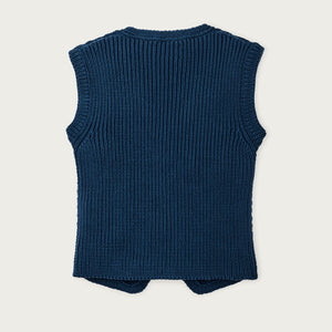 Women's jacquard cotton vest von Filson | Deep blue (Blue)