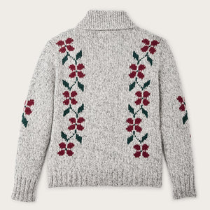 Zippered wool sweater für damen von Filson | Gray flower (Gray)