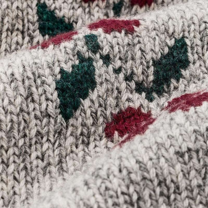Zippered wool sweater für damen von Filson | Gray flower (Gray)