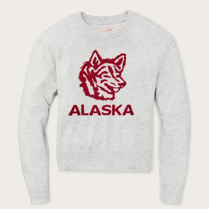 Maglione in lana da donna con grafica di Filson | Heather gray (Gray)