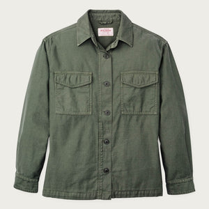 Women's reverse sateen jac-shirt by Filson | Service green (Green)