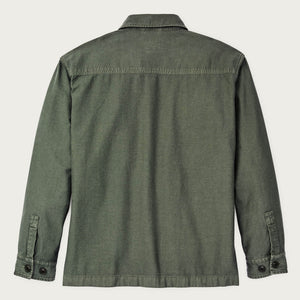 Women's reverse sateen jac-shirt by Filson | Service green (Green)