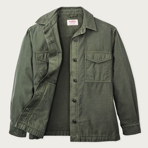 Women's reverse sateen jac-shirt by Filson | Service green (Green)