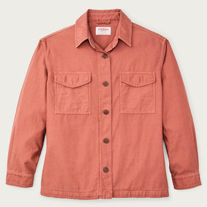 Women's reverse sateen jac-shirt par Filson | Copper brown (Pink)
