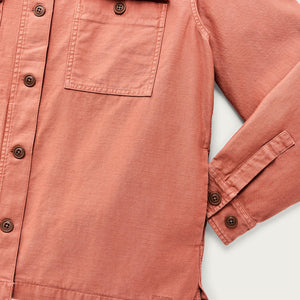 Women's reverse sateen jac-shirt par Filson | Copper brown (Pink)