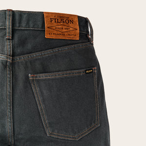Women's 14-oz. straight-leg jeans by Filson | Black (Black)