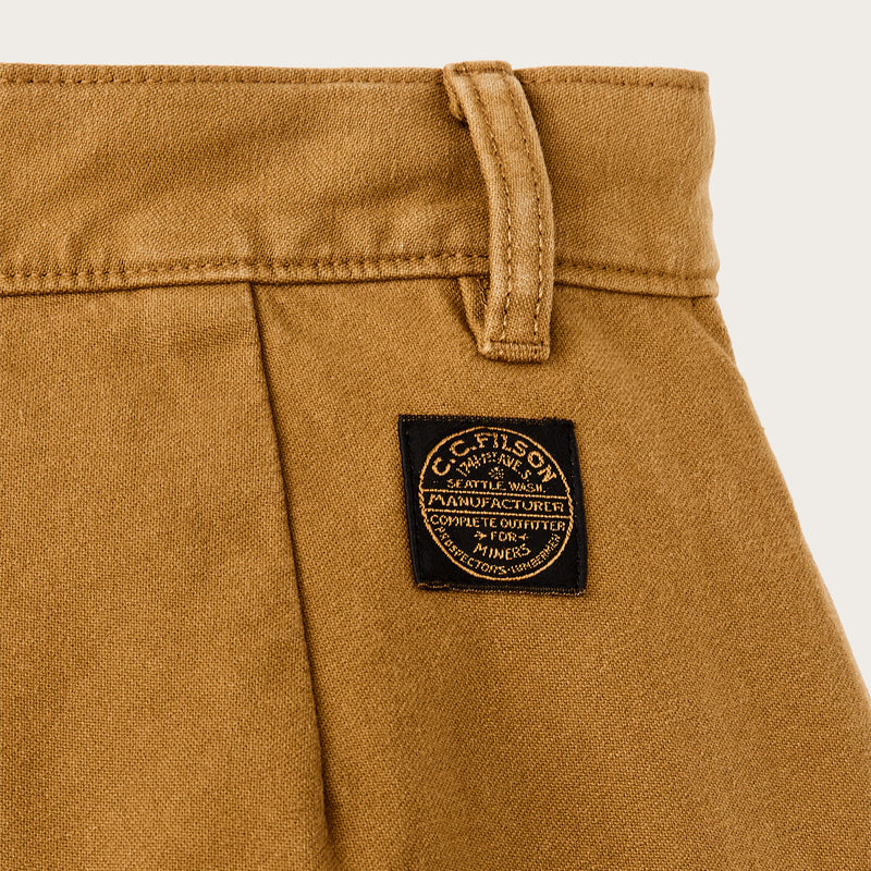 Women’s field camp shorts di Filson | Dark ochre (Orange)