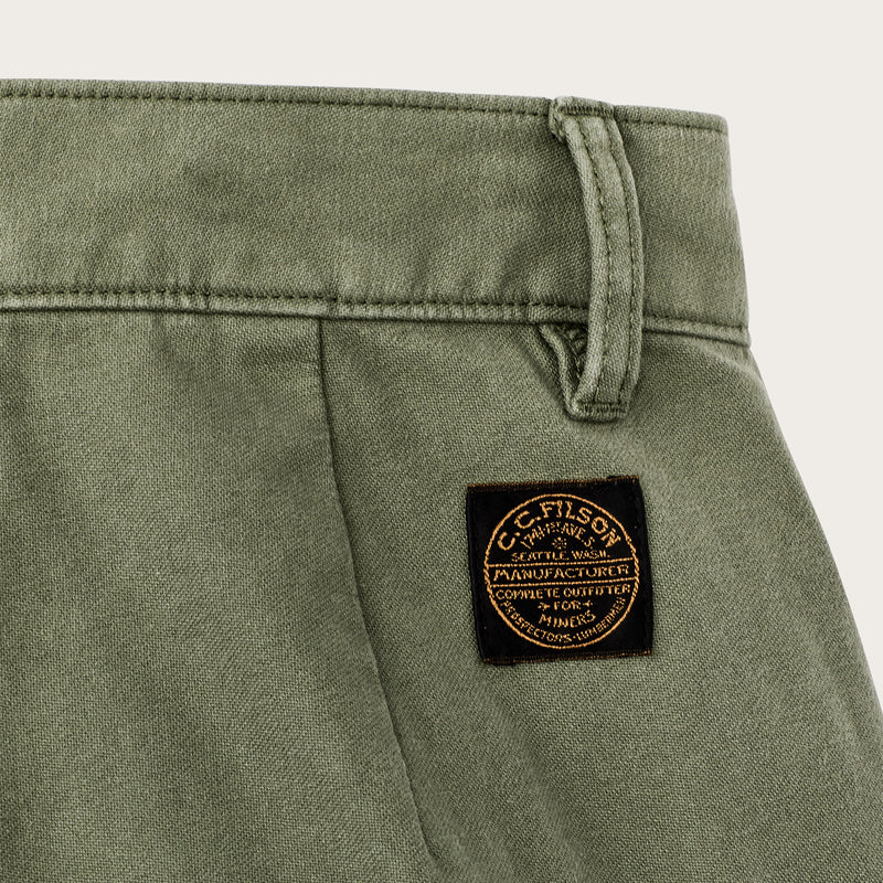Women’s field camp shorts di Filson | Army green (Green)