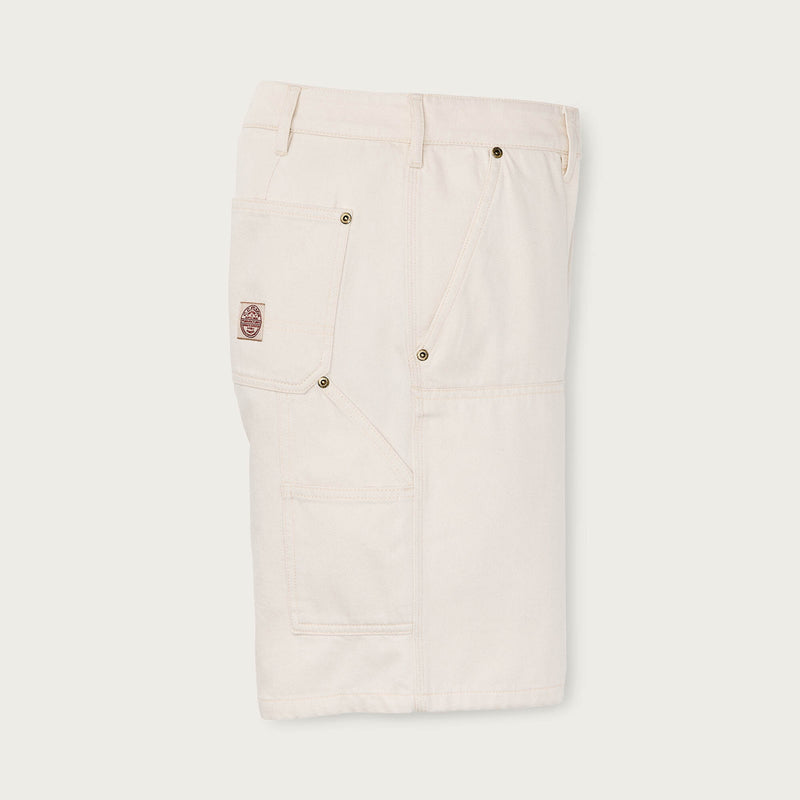 Women's 11-oz. denim work shorts par Filson | Natural seed (White)