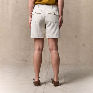Women's reverse sateen supply shorts par Filson | Natural seed (White)
