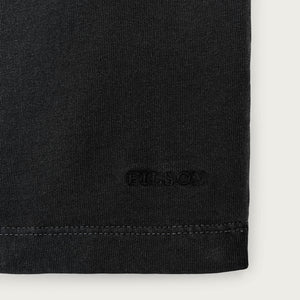 Women's short sleeve pocket tee by Filson | Faded black (Black)