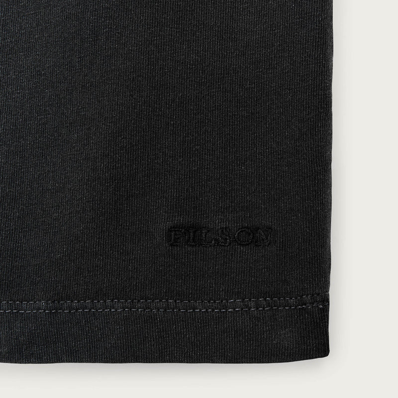 Women's short sleeve pocket tee by Filson | Faded black (Black)