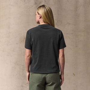 Women's short sleeve pocket tee by Filson | Faded black (Black)