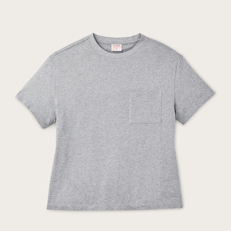 Women's short sleeve pocket tee by Filson | Heather gray (Gray)