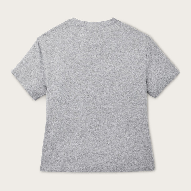 Women's short sleeve pocket tee by Filson | Heather gray (Gray)
