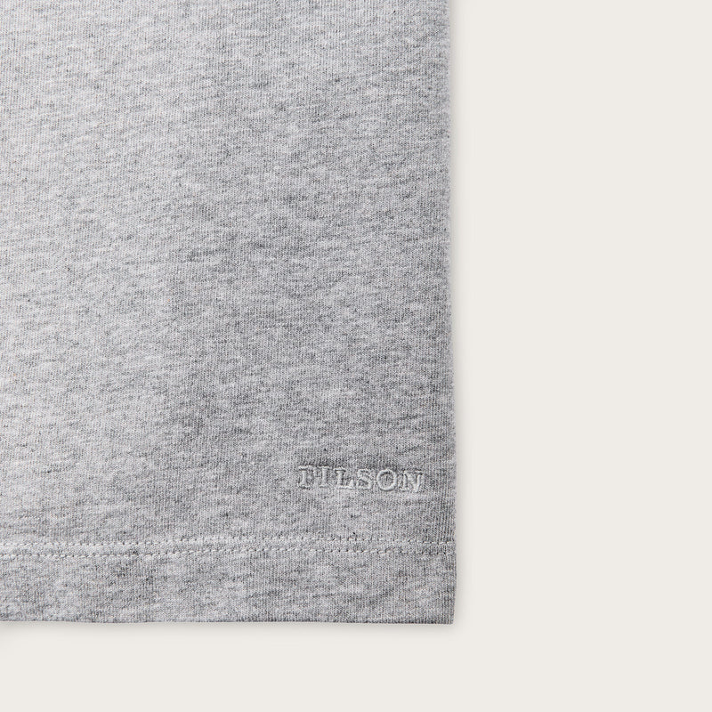 Women's short sleeve pocket tee by Filson | Heather gray (Gray)