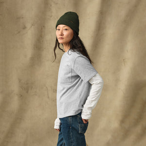Women's short sleeve pocket tee par Filson | Heather gray (Gray)