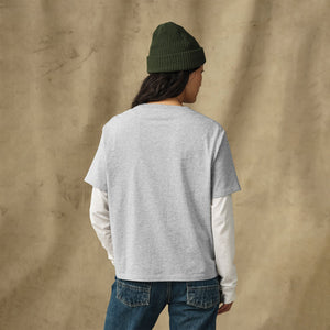 Women's short sleeve pocket tee par Filson | Heather gray (Gray)